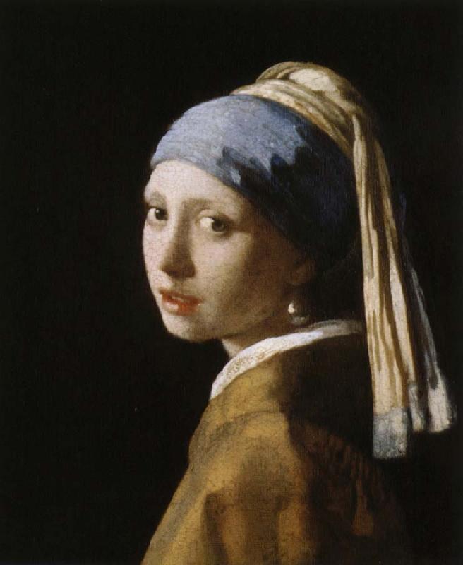 Jan Vermeer flicka med parlorbange France oil painting art
